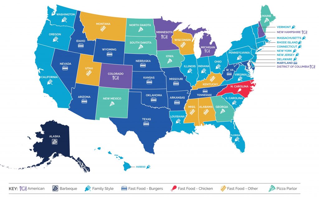 Fast Food Nation U.S. Map